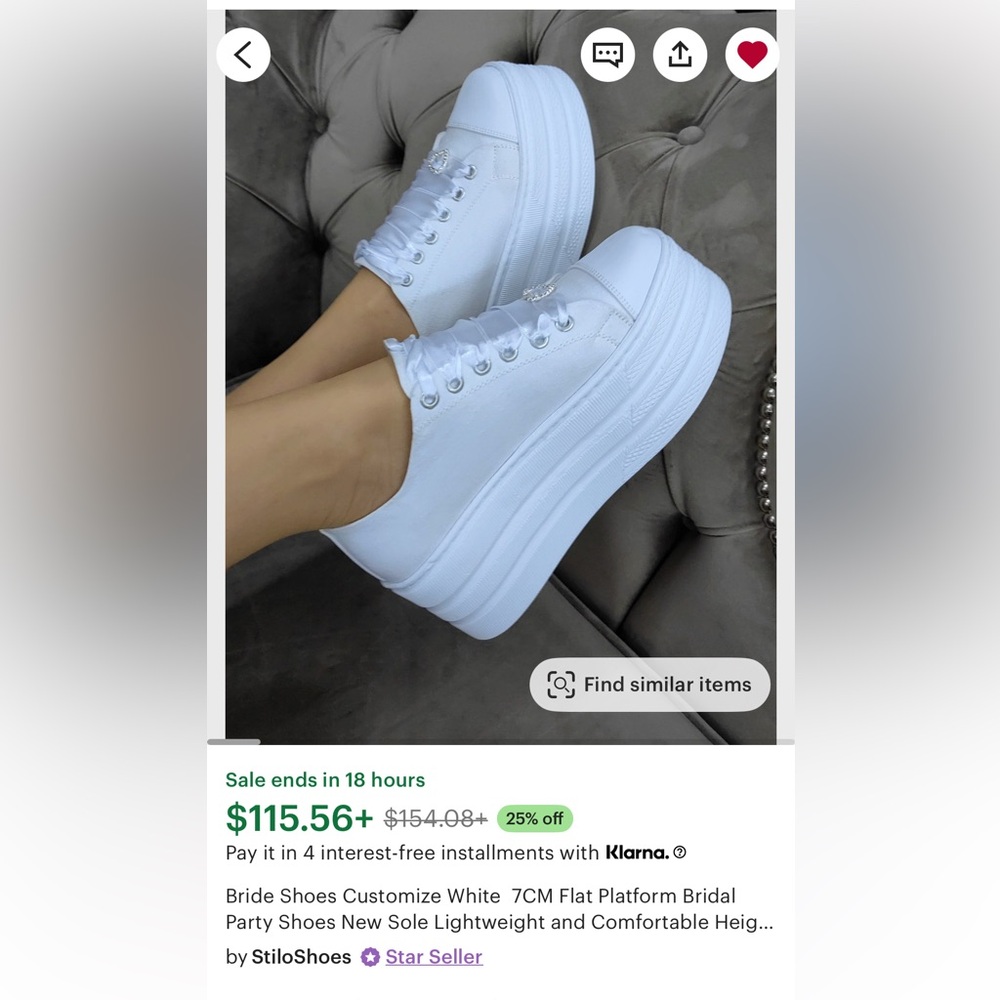 White Platform Sneakers